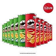 Pringles Kit: Original + Creme e Cebola (12 Unidades) - imagem 1