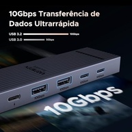 UGREEN Revodok Pro Hub USB C 6 em 1, Adaptador Hub com 4 USB C & A 3.2 de 10Gbps, 4K 60Hz HDMI, 100W PD, Type C Dock Compatíveis com MacBook Pro/Air, iPad Pro, Thinkpad Rog Ally - imagem 4