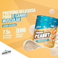 Shark Pro Pasta de Amendoim Gourmet Sabor Beijinho com Whey Protein Shark Peanut - 7,5g de Proteína - Zero Glúten, Zero Lactose, Zero Adição de Açúcares - Pote 600g - imagem 5