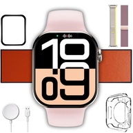 Smartwatch Microwear W10 Pro Mini 42mm AMOLED: GPS, NFC, ChatGPT e Brindes Exclusivos | Pulseira Fina (Rosa) - imagem 1
