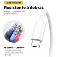 Cabo Tipo C Original Samsung Galaxy Book Pro Linha S NP340XLA - Branco - imagem 3