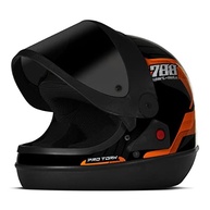 Capacete Fechado Pro Tork Sport 788 Laranja - Tamanho 56 com Viseira Fumê - imagem 4