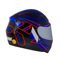 Capacete X11 Trust Pro 11: Segurança e Estilo Unissex (Azul/Vermelho) - imagem 3