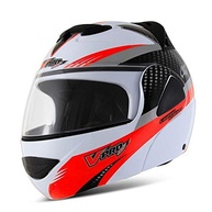 Capacete Escamoteável Pro Tork V-Pro Jet 2 Carbon Branco/Vermelho - Segurança e Estilo para Sua Pilotagem - imagem 4