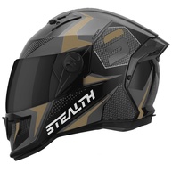 Capacete Fechado Pro Tork Stealth Concept Cinza Dourado Brilhante - Viseira Fumê (Tam. 60) - imagem 1