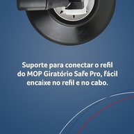 Perfect Pro Cabo Mop Inox 1,6m com 2 Águas - Ergonômico e Durável - imagem 3