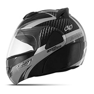 Capacete Escamoteável Pro Tork V-Pro Jet 2 Carbon Preto/Cinza - Segurança e Estilo para Você - imagem 3