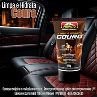 KIT 3 Limpa Couro Automotivo Pro Auto: Hidratação e Revitalização Profissional 150g - imagem 5