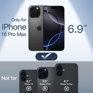 JETech Capa Magnética Ultra Fina para iPhone 16 Pro Max (6.9") - MagSafe, Proteção Câmera, Fosca Leve (Preto) - imagem 3