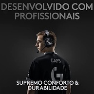 Headset Gamer Sem Fio Logitech G PRO X Wireless LIGHTSPEED com 7.1 Dolby Surround, Tecnologia Blue VO!CE, Design Confortável e Durável, Drivers PRO-G 50 mm e Bateria Recarregável - imagem 3
