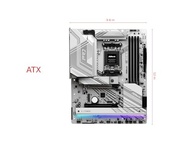 ASRock Placa mãe X870 Pro RS AMD Ryzen Socket AM5 ATX DDR5 DIMMs 8000 MHz 256 GB PCIe Gen5 SATA3 6,0 Gb/s - imagem 2