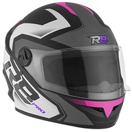 Capacete Fechado Pro Tork R8 Pro Fosco Preto e Rosa - Segurança e Estilo para Você! - imagem 5
