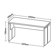 Mesa Escritório 1450: Elegância e Produtividade - imagem 2