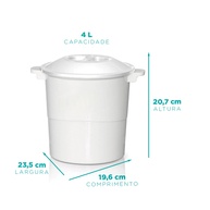 Lixeira Verona 4L: Design e Saúde em um Só Produto - imagem 2