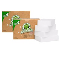 Kit 8 Supergreen Esponja Melamina Limpadora 100% Original - Limpeza Sem Produtos Químicos - imagem 1