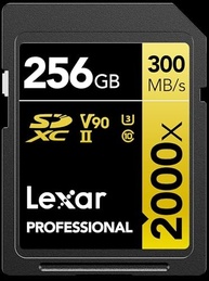 Lexar Professional 2000x SDHC/SDXC UHS-II 256GB GOLD: Velocidade e Desempenho Profissional - imagem 2
