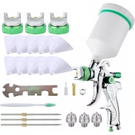 Conjunto Profissional de Pulverizador Gravitacional 1.4/1.7/2.0mm - Sistema Completo para Pintura Automotiva - imagem 1
