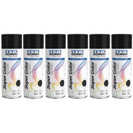 Kit 6 Tintas Spray Preto Fosco TekBond 350ml - Acabamento Profissional para Metais, Madeira e Artesanato - imagem 1