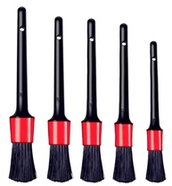 Kit 5 Escovas Automotivas: Limpeza Profissional Interna e Externa | Cerdas Macias - imagem 1