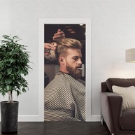 Adesivo Decorativo para Porta de Salão de Beleza e Barbearia - Design Profissional - imagem 4