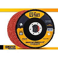 Kit 20 Discos Flap 4.1/2 Grão 60 – Acabamento Profissional - imagem 2