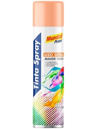 Tinta Spray Uso Geral 400ml MUNDIAL PRIME Cor Pessego - Acabamento Profissional com Alta Cobertura - imagem 1
