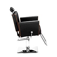Cadeira de Cabeleireiro Hidráulica e Reclinável Dompel Nomad Preto: Conforto Profissional - imagem 2
