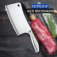 Kit Facas Inox: 3 Peças + Afiador - Cozinha Profissional - imagem 1
