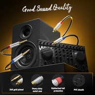 Tisino Cabo Duplo 6.35mm TS para RCA: Conexão Estéreo Profissional e Durável - imagem 4