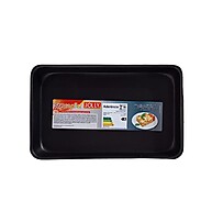 Assadeira Retangular Pequena Antiaderente Preta – Cozinha Prática e Profissional - imagem 1