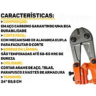 Alicate Corta Vergalhão 24”: Corte Preciso e Profissional - imagem 2
