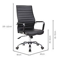 Cadeira de Escritório Diretor Cleaner Preta – Conforto e Estilo Profissional - imagem 2