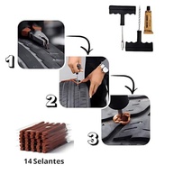 Kit Reparo Pneu Profissional Premium: 17 Peças para Carro e Moto - imagem 5
