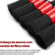 Kit 5 Escovas Detalhamento Automotivo: Limpeza Profissional para Carros e Motos - imagem 3