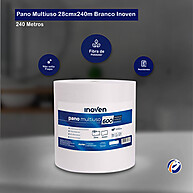 Pano Multiuso Branco 28cmx240m Inoven – Limpeza Profissional - imagem 2