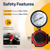 VIVOHOME Compressor de Aerógrafo Profissional 1/5 HP: Tatuagem, Maquiagem, Bolos e Mais! - imagem 5