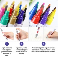 Caneta Marcadora de Pneu Automotivo Branca - Detalhes e Pintura Profissional - imagem 4
