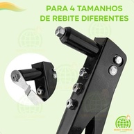 Alicate Rebitador Manual Profissional Alavanca - União Perfeita de Peças - imagem 4