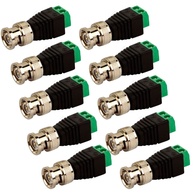 Kit 10 Adaptadores Borne Plug BNC Macho: Conexão Segura e Profissional - imagem 1