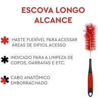 Kit de Limpeza Profissional com Escova Longo Alcance + Esponjas Power Termoativas e Multiuso - imagem 5