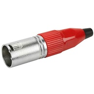 Plug Cannon Macho Performance Sound Prime Vermelho - Conexão Profissional e Segura - imagem 2