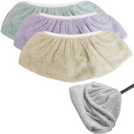 Kit 3 Panos Multiuso em Microfibra para Vassoura, Rodo e Limpeza Profunda - 35cm x 14cm com Elástico - imagem 1