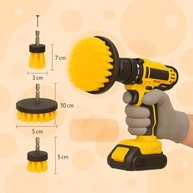 Kit 3 Escovas Rotativas para Furadeira - Limpeza Profunda Automotiva e Doméstica - imagem 3