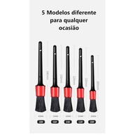 Kit 5 Pincéis Escova Detalhamento Rodas Automotivas - Limpeza Profunda e Segura - imagem 3