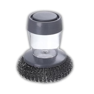 Escova de Aço com Dispenser de Detergente SteelPower - Limpeza Profunda e Econômica para Cozinha - imagem 2