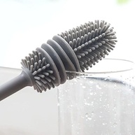 Kit Escovas em Silicone + Esponja Mágica para Limpeza Profunda de Garrafas, Jarras e Mamadeiras - imagem 4