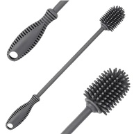 Kit 2 Escovas de Silicone Premium para Limpeza Profunda de Garrafas, Mamadeiras e Copos - imagem 1