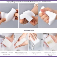 Kit 10 Esponjas Mágicas de Melanina - Limpeza Profunda sem Esforço e Sem Manchas - imagem 4
