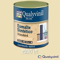 Tinta Esmalte Sintético Qualyvinil 900ml - Marfim Brilhante para Projetos de Decoração e Pintura Profissional - imagem 4