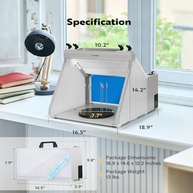 VIVOHOME Kit de Cabine de Pintura por Aerógrafo Portátil - Sistema Completo para Projetos Criativos - imagem 3
